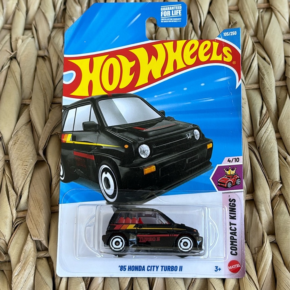 Hot Wheels 85 Honda City Turbo II Black Car Red Yellow Stripes Hotwheels 2026 🆕